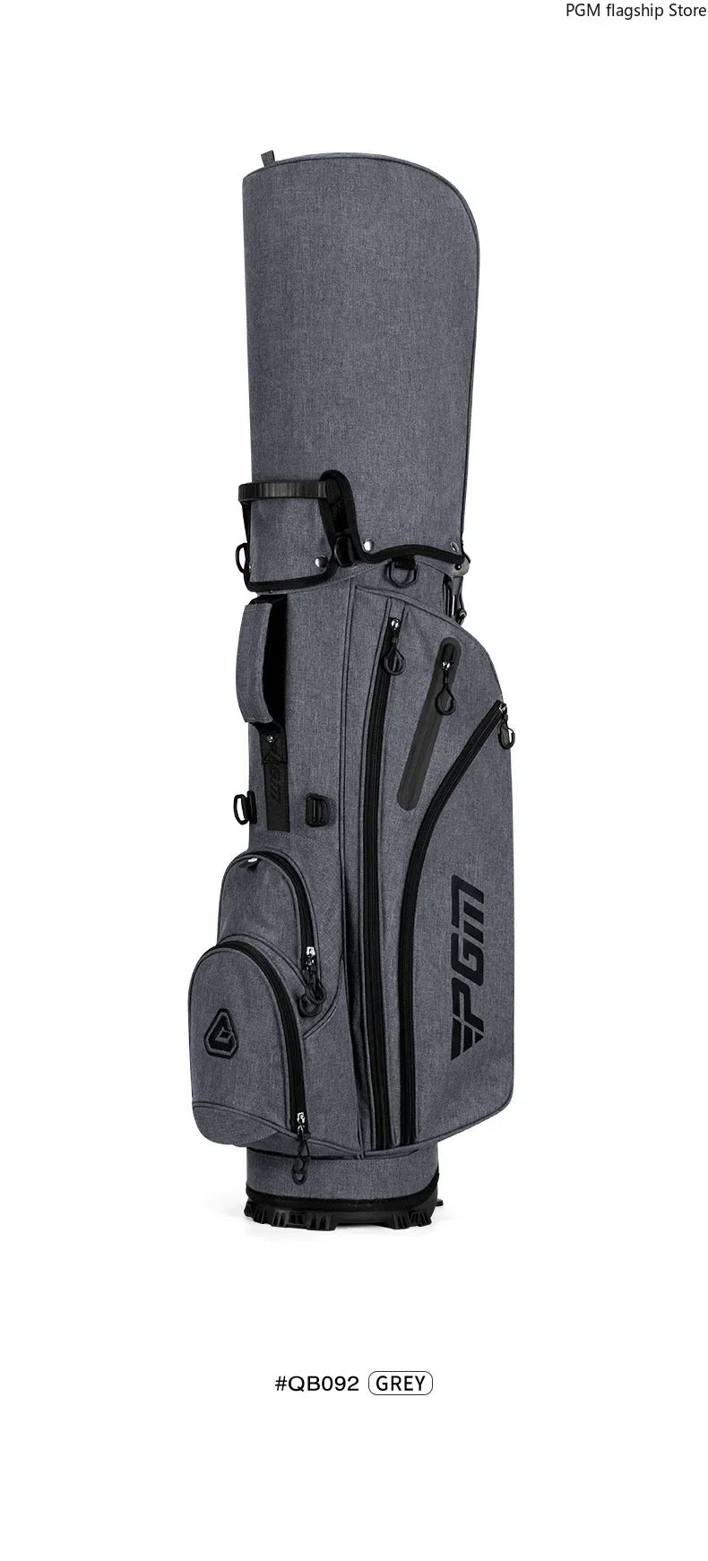 PGM Men's Golf Stand Bag, Stable Waterproof Stand Bag, Ultra-light Portable Golf Bag QB092