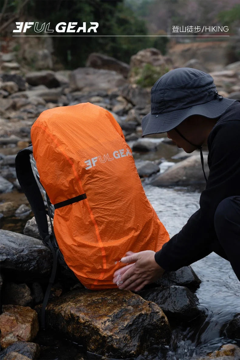 3F UL Gear UHMWPE Rain Cover For Backpack Outdoor Ultralight Hiking waterproof Trekking Rainproof 20-85L Backpack Cover