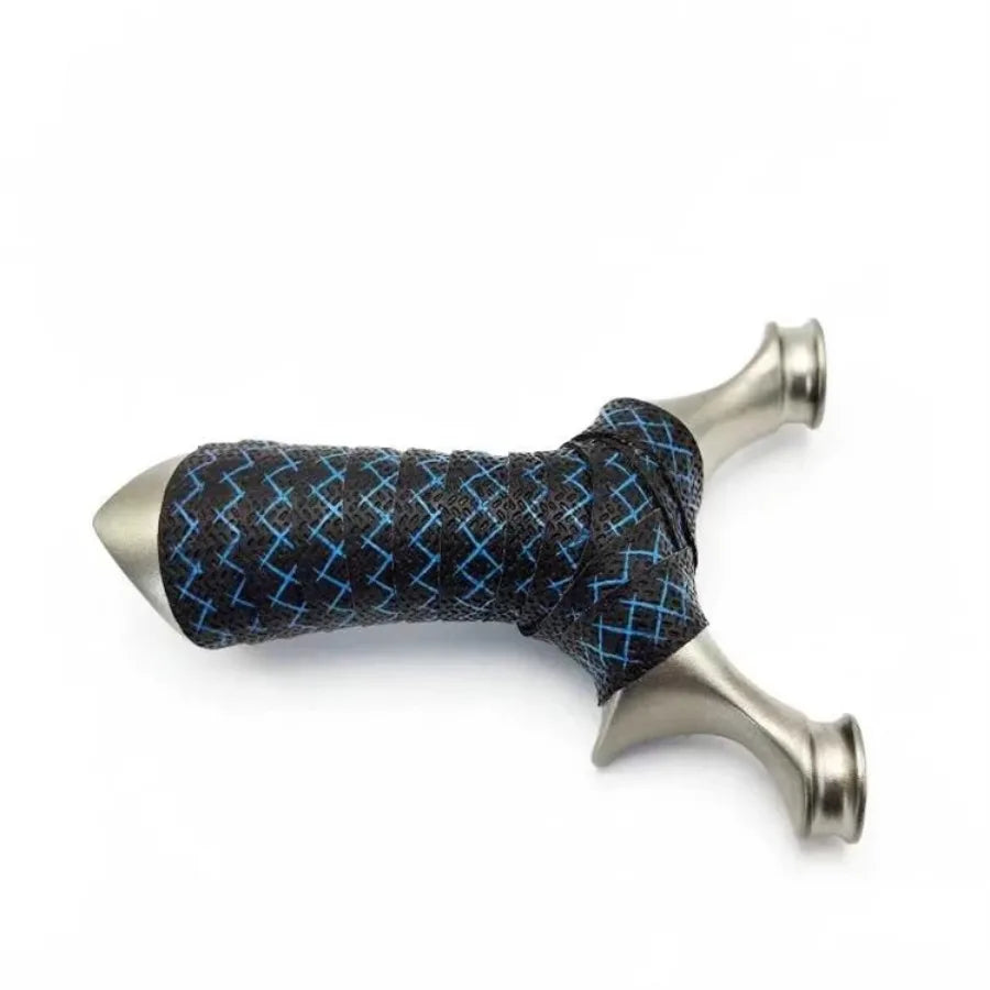 Professional Hunting Slingshot High Quality Stainless Steel Catapult with Flat Rubber Band Outdoor Shooting Game Sling Shot Set