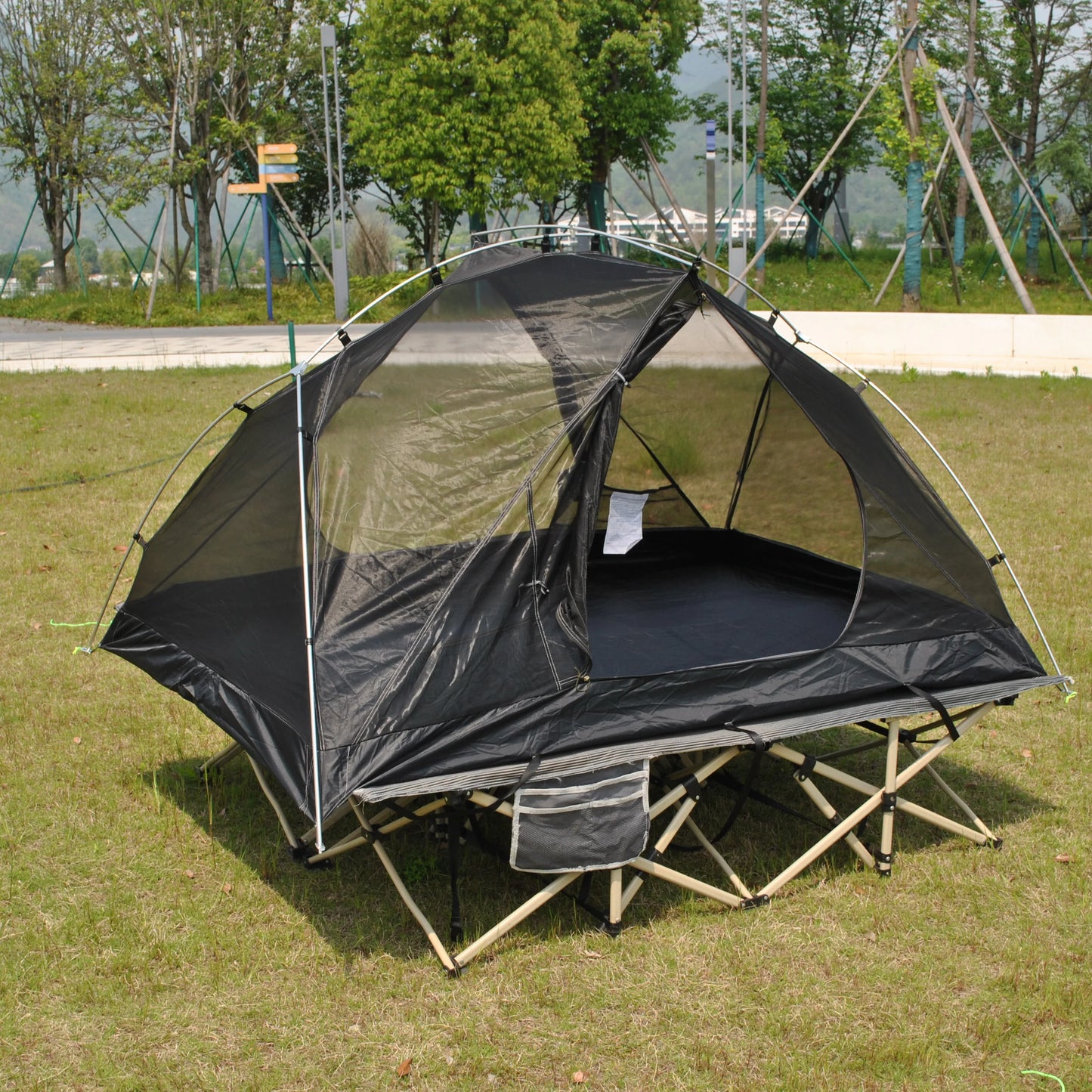 Ultralight 2 Person Backpacking Tent Can Be Used As Cot Bed Tent or Bikepacking Tent, Light Weight Cot Tent Not Include Bed