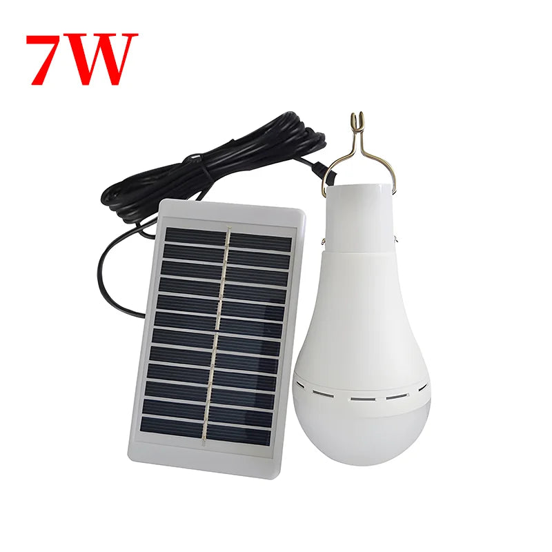 Solar Lights Waterproof USB Charged Hanging Emergency Sunlights Powered Lamps Outdoor Indoor House LED Solar Lamp Bulb Lights