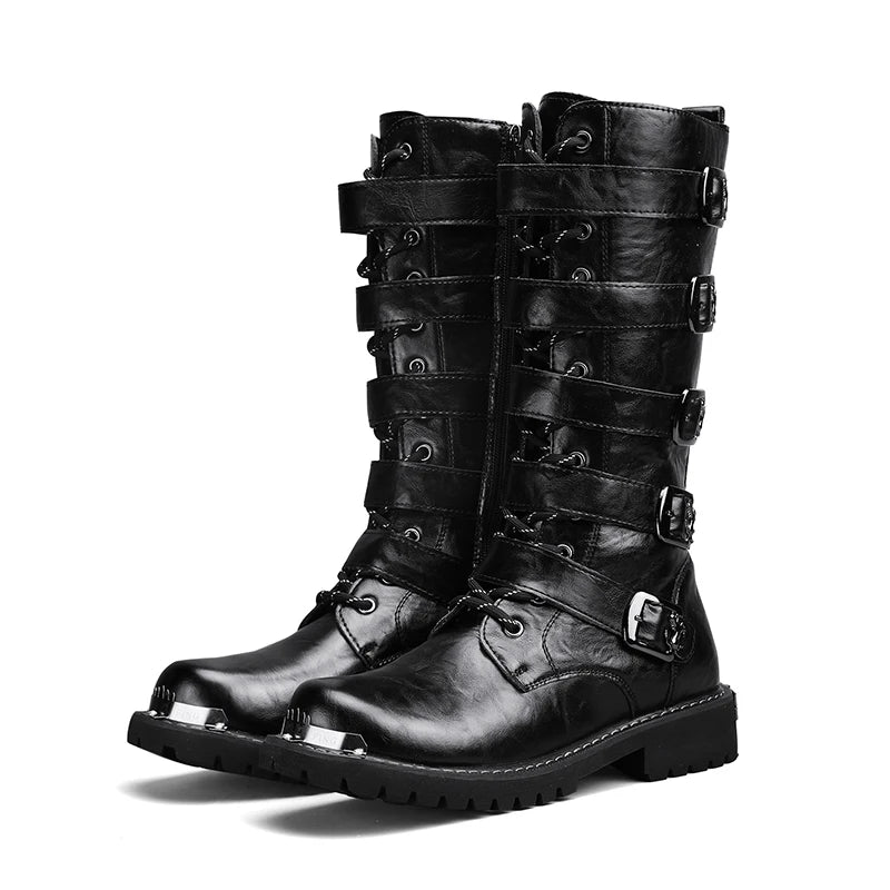 Motorcycle Boots New Men's Outdoor Fashion High Top Shoes For Men Women High Quality Comfort Anti-collision Protective Boot 2025