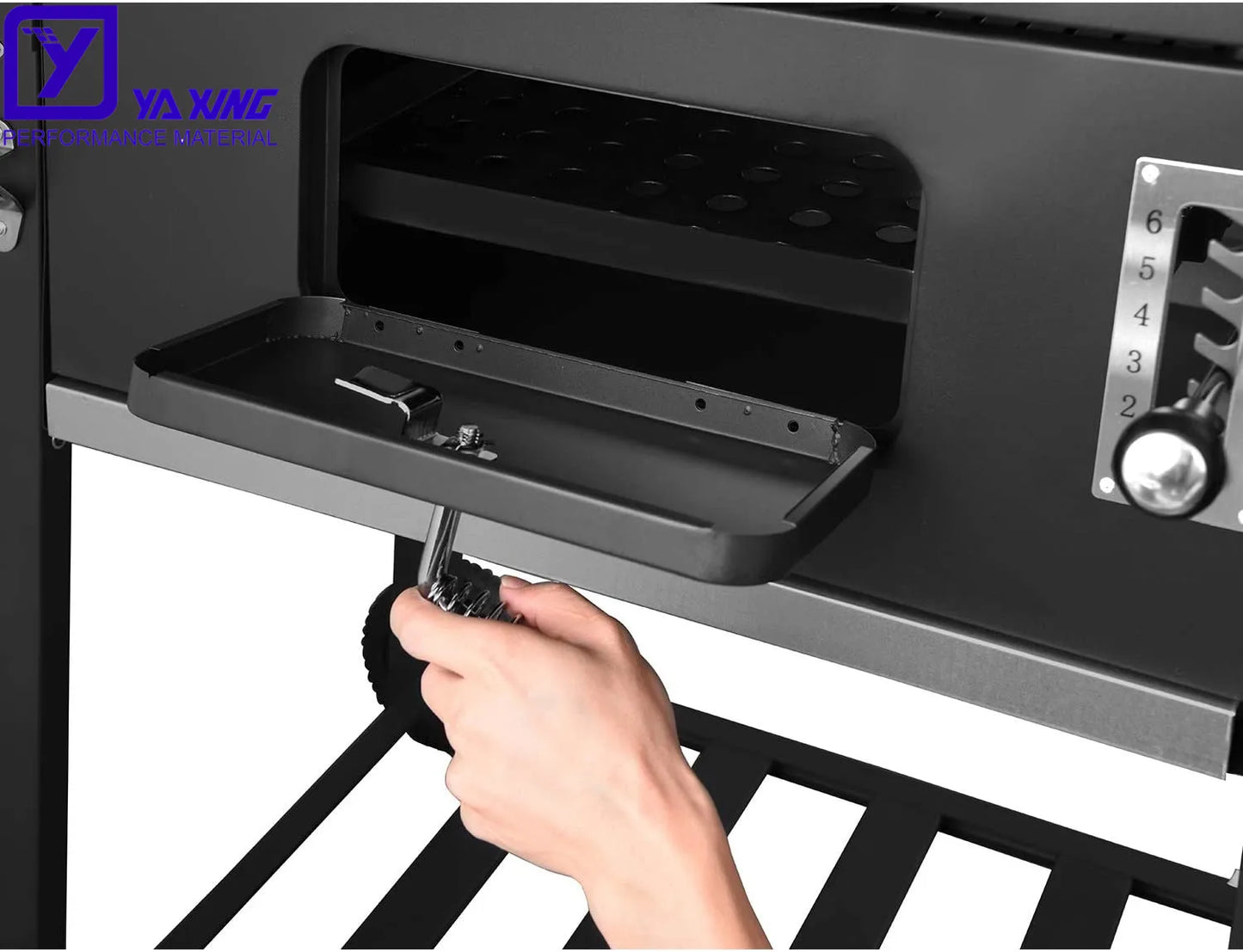 Bbq Table Grill Bbq Outdoor Kitchen Stainless Steel Industrial Grill Square Trolly Charcoal Grill