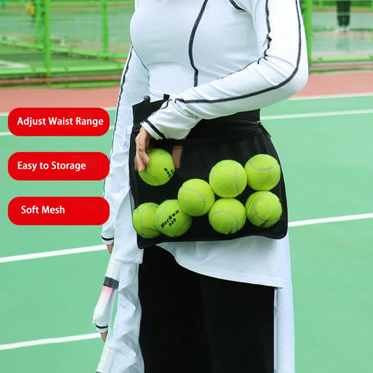 Training Ball Waist Bag, Tennis Pick-Up Bag, Ping-Pong Ball, Golf Ball, Portable Storage Bag, Quick Ball Waist Bag