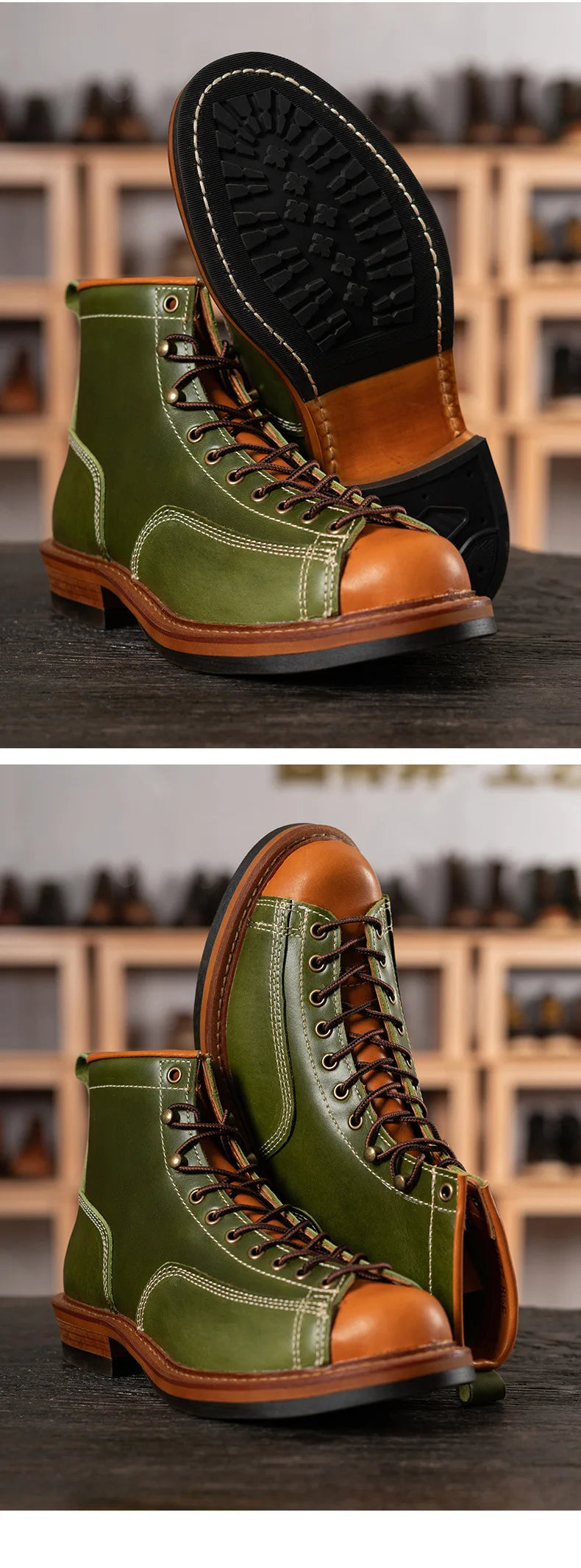 American retro locomotive shoes Boots For Motorcycle