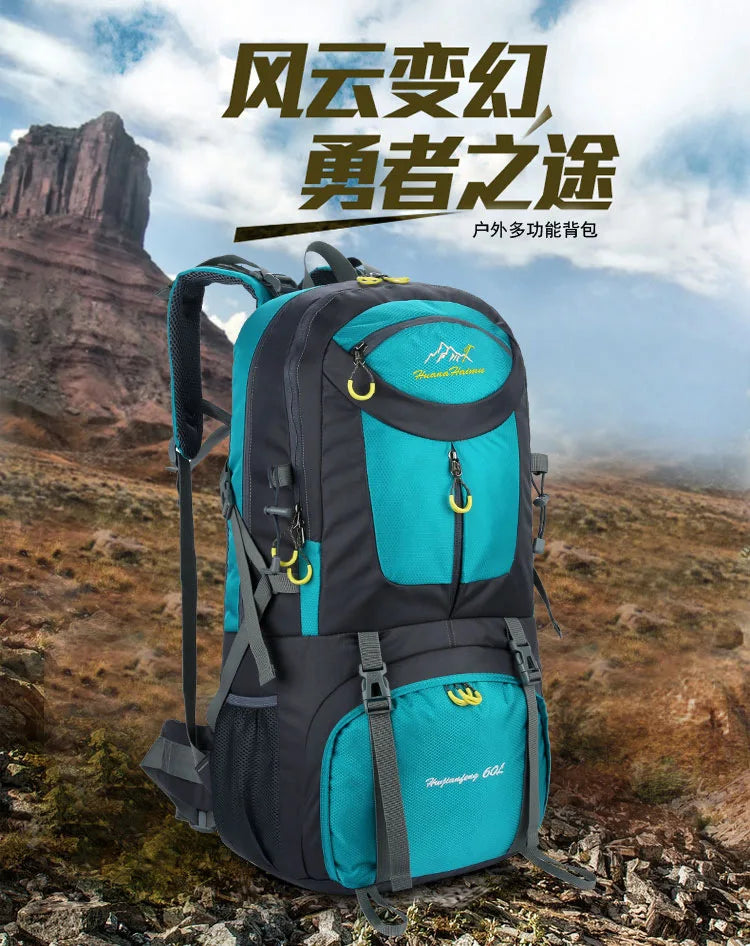 50l/60l-Large Capacity Mountaineering Bag,Large Load-Bearing Hiking Multi-Functional Outdoor Sports Tear Resistance Backpack