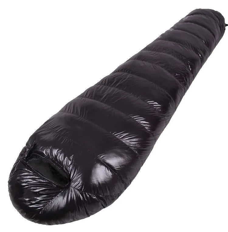 customer special shot, outdoor adult light mummy down sleeping bag, cold-proof duck down sleeping bag, manufacturer wholesale