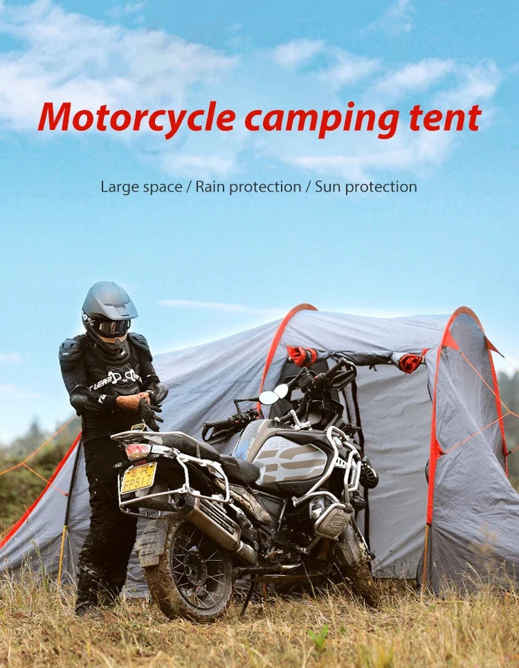 1 - 2 Person Tent  Camping Travel Tent Motorcycle Waterproof and Windproof Strong Outdoor Trekking Fast Delivery Ultralight