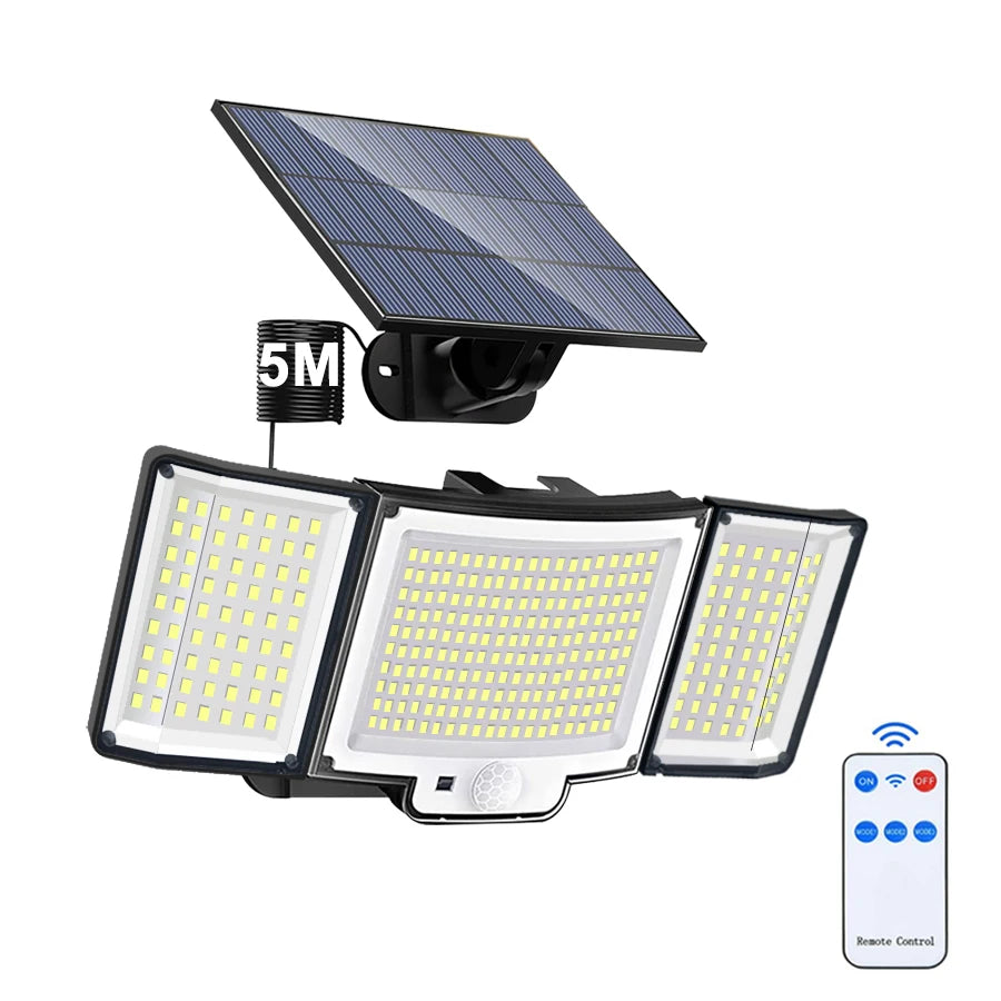 238/328 LED Solar Lamp Outdoor 348Wall Lamp IP65 Waterproof Spotlights Lamp Motion Sensor Solar 3 Mode Street Light Garden Decor