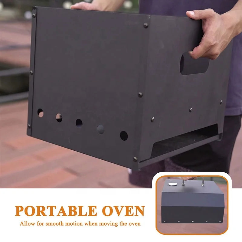 Multifunction Wood Fired Burning Pizza Oven Portable Outdoor Grill Top Pizza Oven With Fire Pit