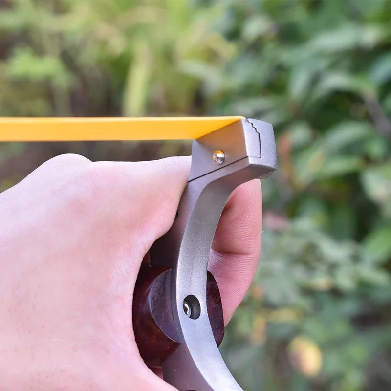 Stainless Steel Solid Wood TTF Professional Slingshot Portable Outdoor Hunting Shooting Tool High Quality Slingshot