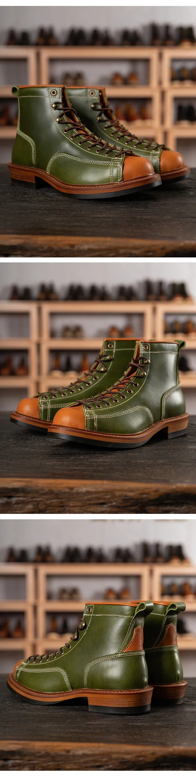 American retro locomotive shoes Boots For Motorcycle