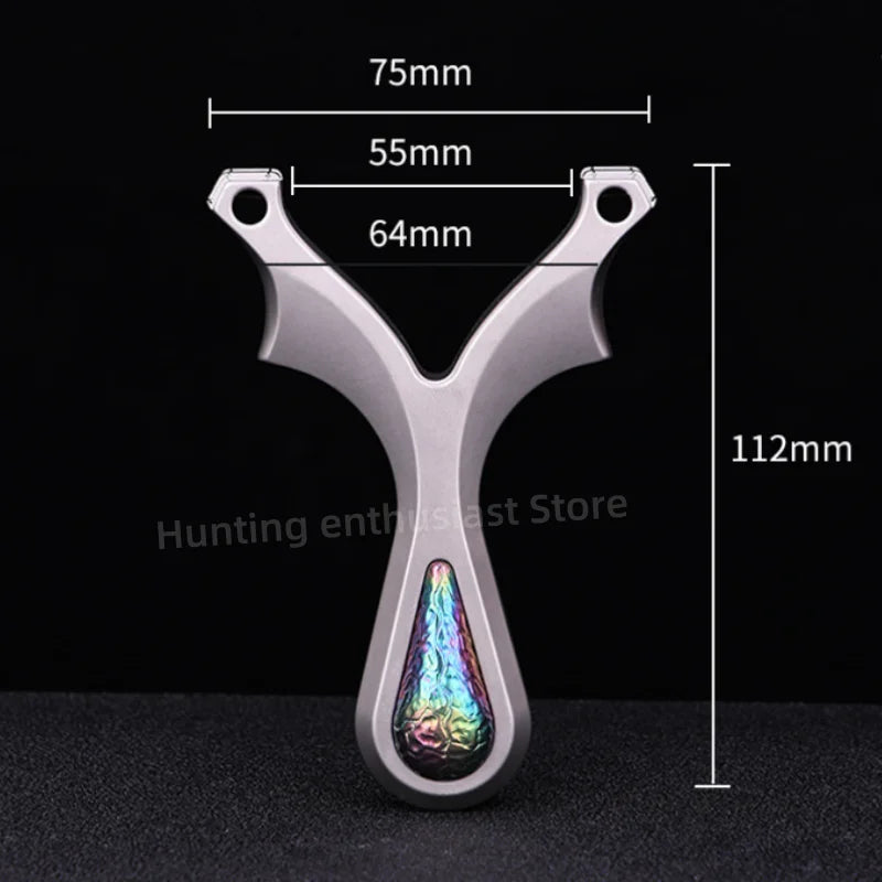 Strong Titanium Alloy Shooting Aiming Slingshot Outdoor Hunting Slingshot Professional Slingshot Hunting Accessories