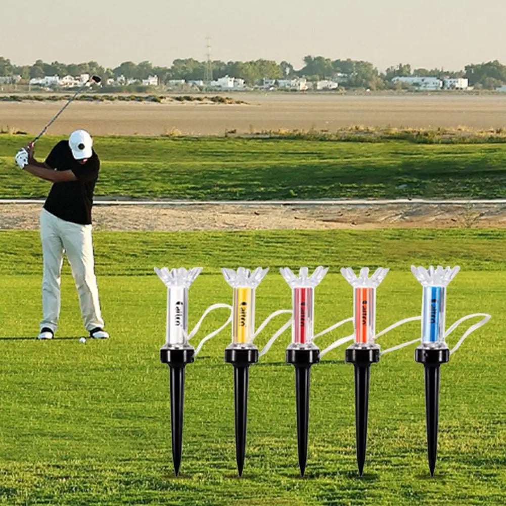 5pcs/set 79/90mm Magnetic Plastic Golf Tee Set Plastic Step Down Golf Ball Tee Holder Golf Training Practice Tees Accessories