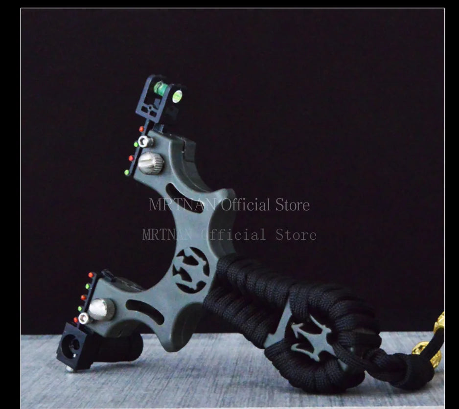 High-power Hunting Laser Resin Slingshot with Rubber Band Outdoor Sports Hunting Shooting Catapult