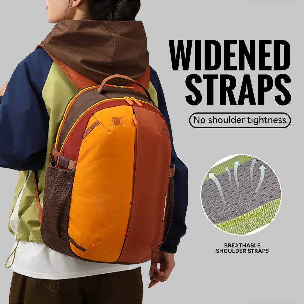 WRELS Outdoor Backpack Lightweight Breathable Schoolbag Waterproof Multi-role Backpack Large Capacity Outdoor Climb Hiking Bag