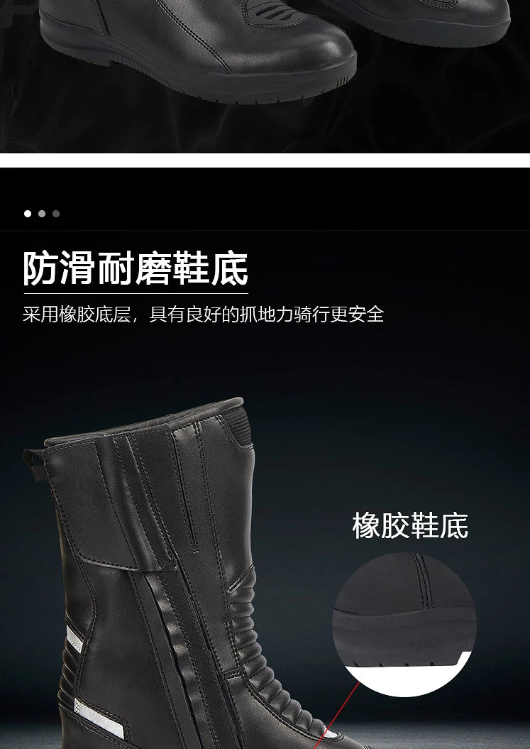 Motorcycle Boots Men Racing Shoes Motorcyclist Boots Off-road Anti-slip Four Seasons Cycling Protective Gear Motocross Boots