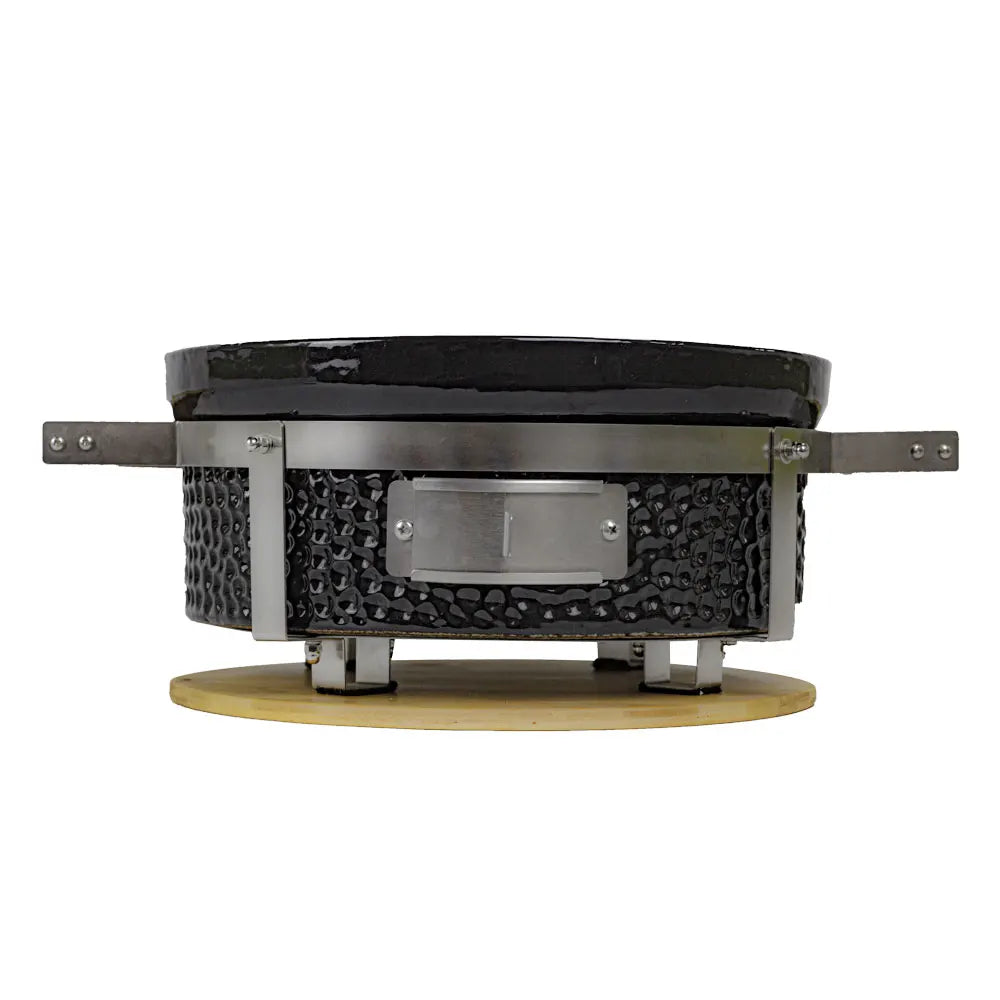 Small Ceramic Hibachi Grill - Customizable Japanese BBQ Table (Indoor/Outdoor Charcoal Grill, Portable Barbecue）