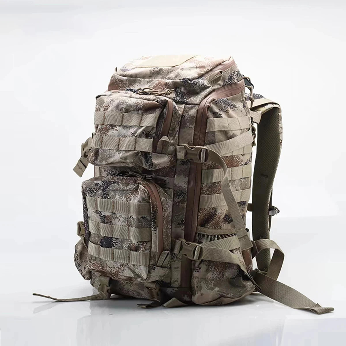 500D Tactical Backpack Multi 30D Large Capacity Mountaineering Bag with Waterproof Rain Cover Outdoor Camping Hiking Pack