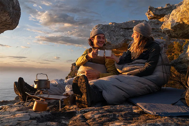 Naturehike Duck Down Sleeping Bag -13℃~8℃ Outdoor Autumn Winter Keep Warm Sleeping Bag Spliceable Envelope Ultralight 670FP