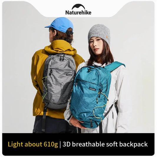 Naturehike Ultra-light Outdoor Hiking Backpack, 20 Liters Waterproof and Breathable, Suitable for Outdoor Camping Trips.
