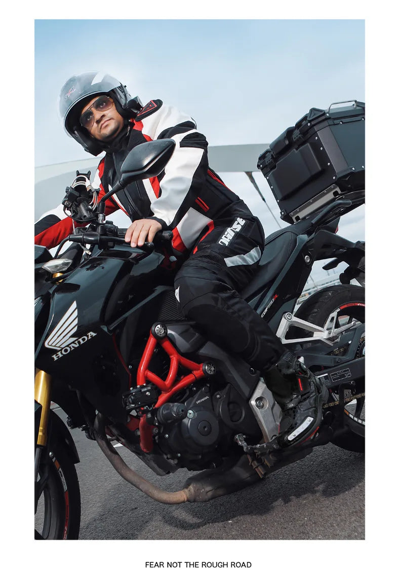 Motorcycle Boots Man Waterproof Studded Boots Hook and Loop Fasteners Wear-Resistant Motorcycle Shoes Anti-Slip Anti-Fall