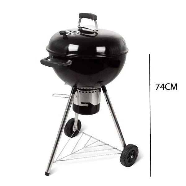 18 Inch Outdoor Portable Charcoal Barbeque Grill, Camping Kettle Charcoal Grill