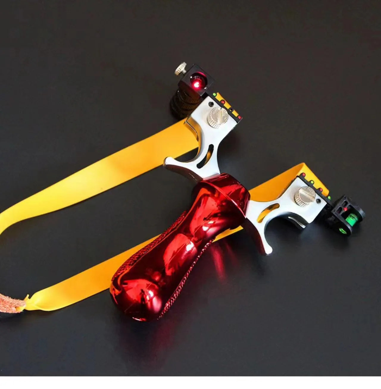 Powerful Slingshot with Laser Spirit Level Fast Press Bow Catapult Precision Infrared Outdoor Sports Hunting Shooting Sling Shot