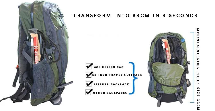 Trekking Poles for Hiking Walking Sticks for Seniors Collapsible and Lightweight, 2pc Set - Hiking Poles for Backpacking Camping