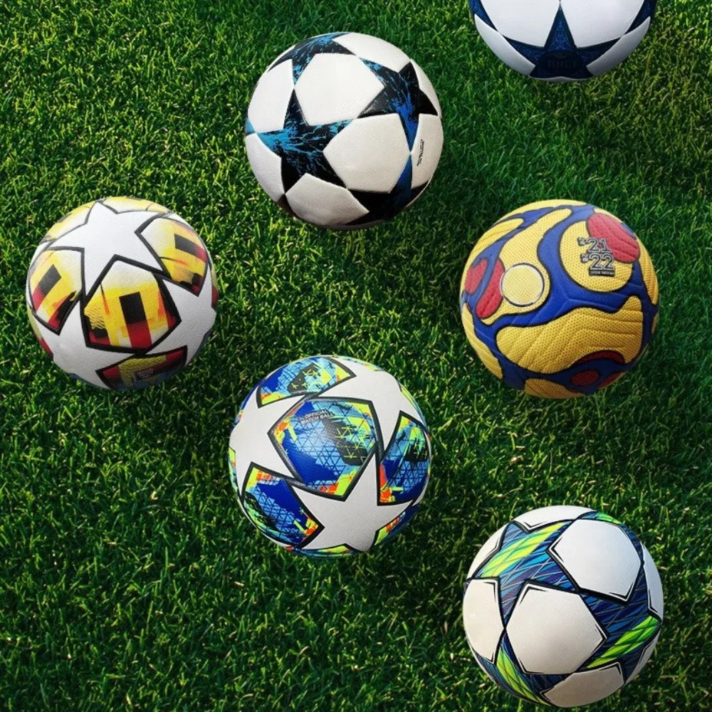High Quality Standard Size 5 Soccer Ball Professional Seamless League Match Balls PU Material Children's Football School