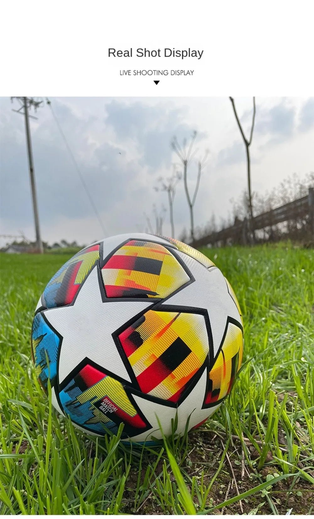 High Quality Standard Size 5 Soccer Ball Professional Seamless League Match Balls PU Material Children's Football School