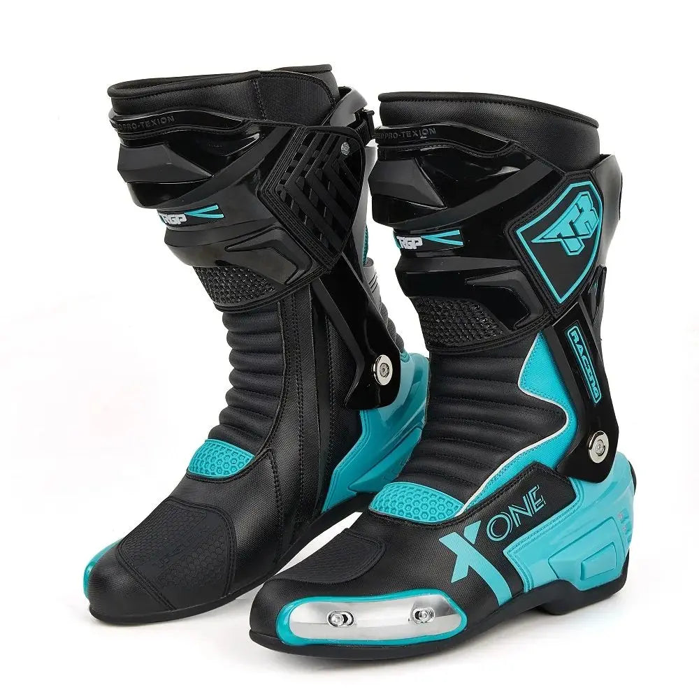 Tr Brand Moto Bike Touring Enduro Motorbike Leather Boot Man Adventure Shoes Waterproof Motorcycle Riding Boots