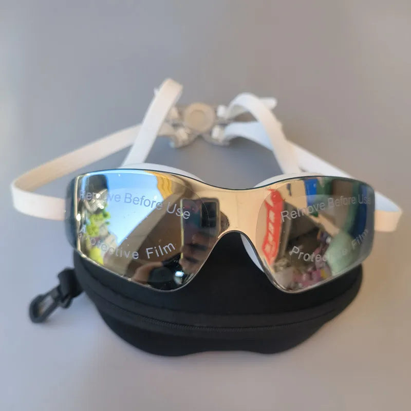 Arena Electroplated HD Mid-Size Swimming Goggles | UV400 Anti-Fog & Fashion Frame | Unisex Beach Training Gear for Vacation Pool