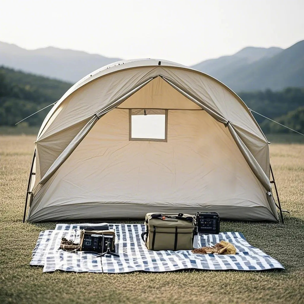 4-in-1 Camping Cot Tent, Backpacking 1 Person Camping Tent, Tent Cot Folding Off the Ground Tent,Fishing Tent,Sleeping Bed Tent