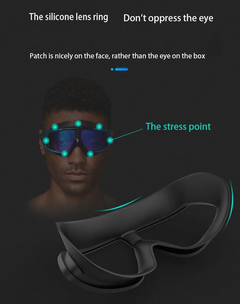 New Fashion Large Frame Swimming Goggles for Women Man HD Antifog Glasses Adult Manufacturer Direct Wholesale