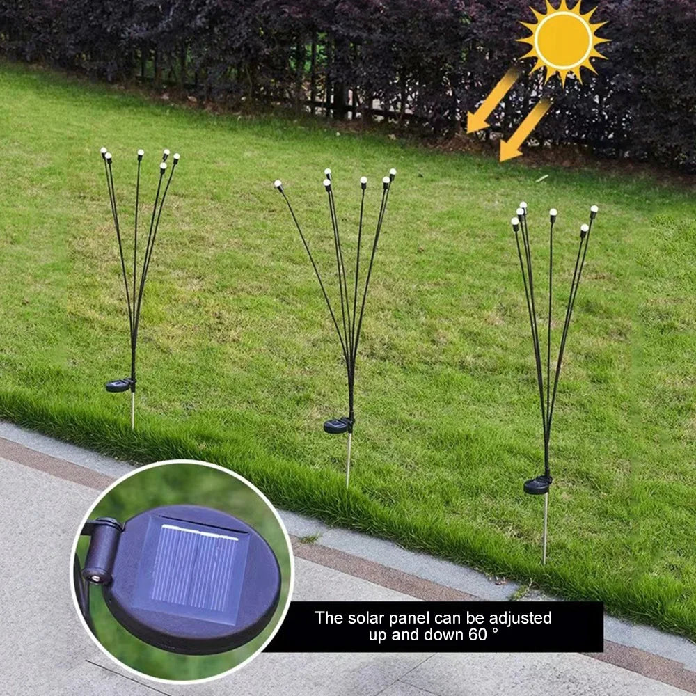 8/10LED Solar Light Outdoor Garden Decoration Landscape Lights Firework Firefly Lawn Lamps Country House Balcony Decor Lamp