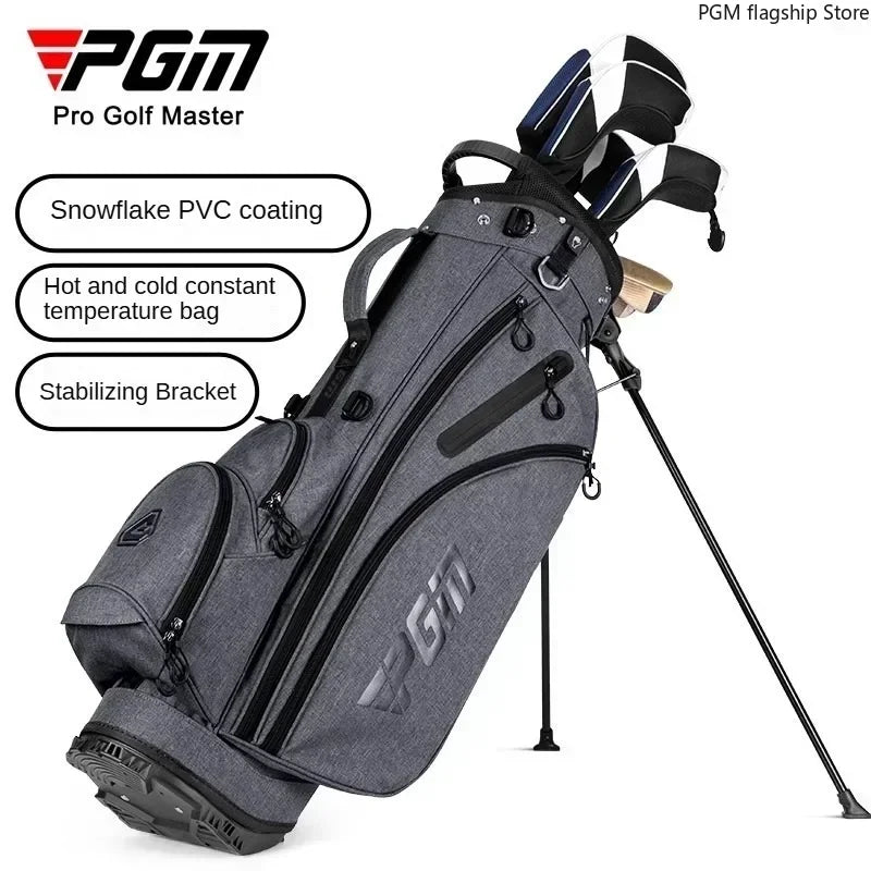 PGM Men's Golf Stand Bag, Stable Waterproof Stand Bag, Ultra-light Portable Golf Bag QB092
