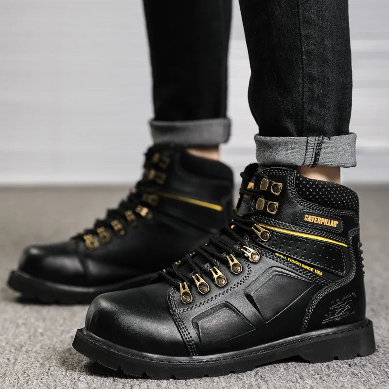 Hot Selling Men's And Women's Motorcycle Boots, Genuine Leather Couple's Workwear Boots, Outdoor Hiking Boots, Hiking Boot, Cyc