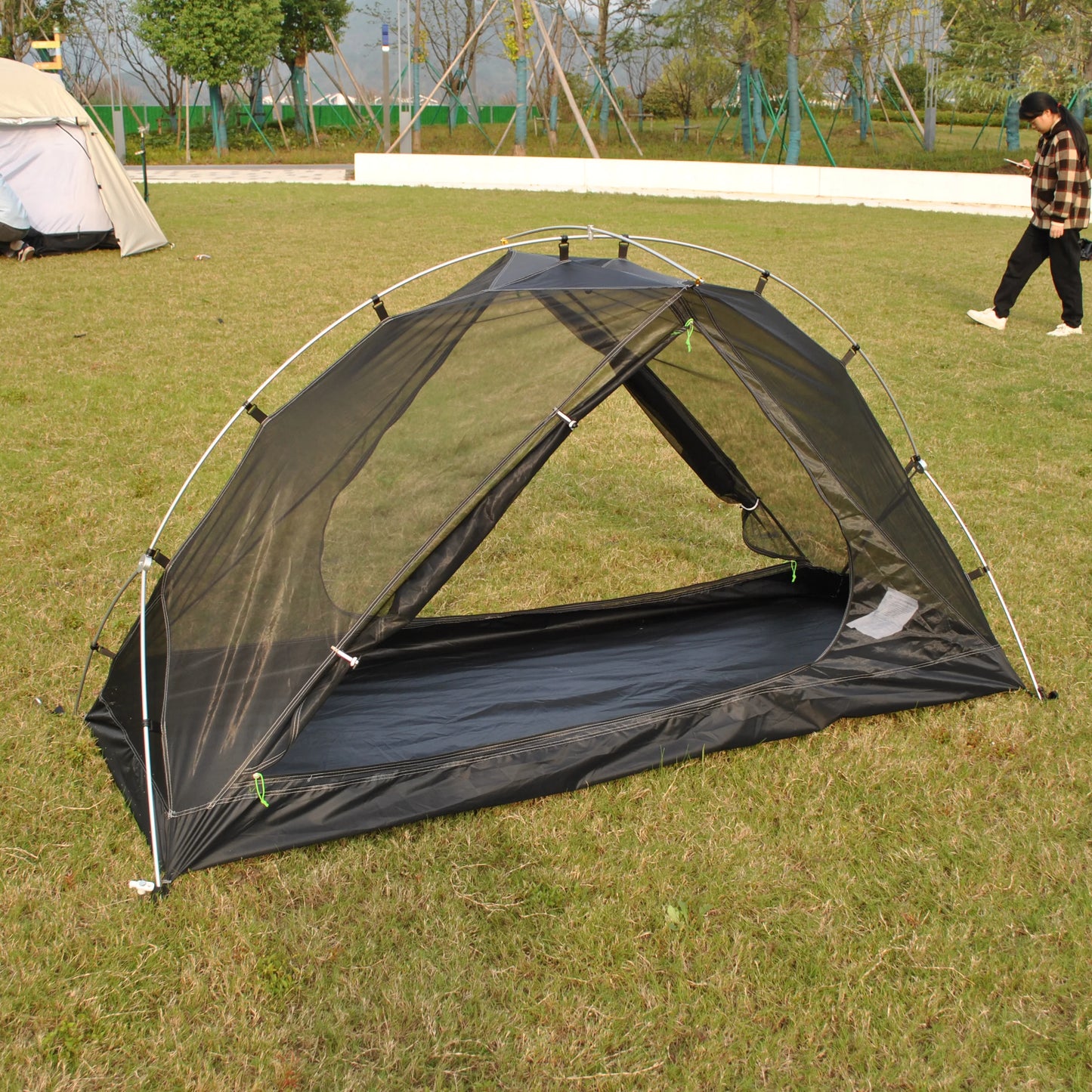 Ultralight Double Layer 1 Person Camping Tent, CZX-217 Waterproof Ultralight 1 Person Backpacking Tent Come with Footprint