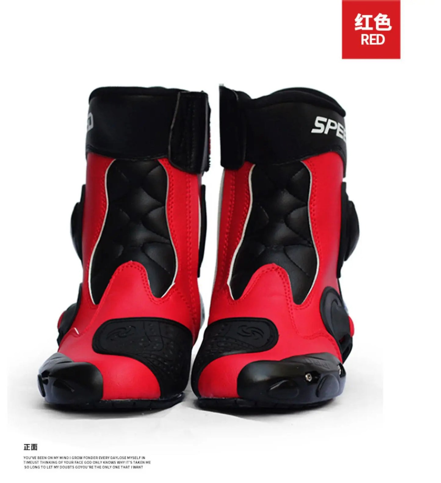 Motorcycle Boots Feet Protection High-Speed Pro-Biker Microfiber Men's Boats Moto Motorbike Race Boot Breathable Anti-fall Shoes