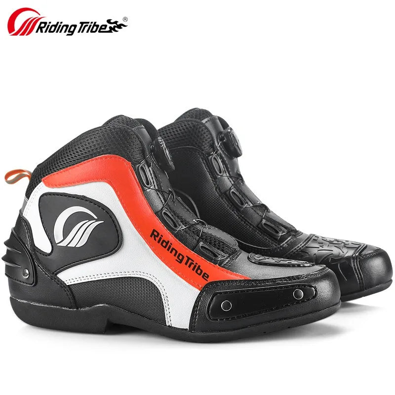 Motorcycle Cycling Shoes with Lock Motorcycle Boots Mountain Bike Racing Fall-proof Summer Waterproof Breathable Casual Boots