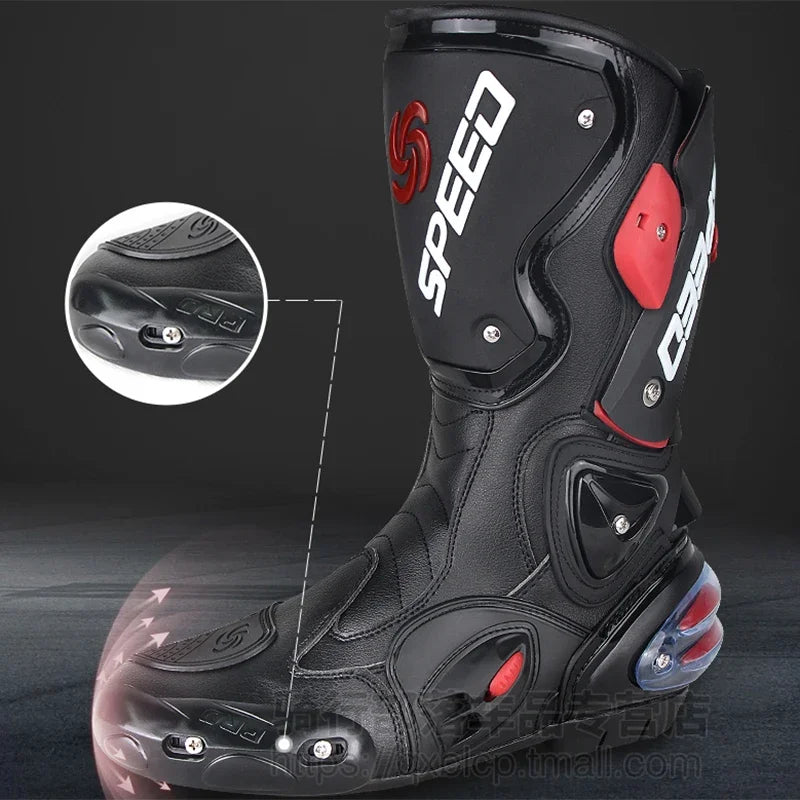 Riding Tribe Motorcycle Boots Motorcycle Riding Anti-fall Shoes Cycling Equipment Wear-resistant Men's Boots Multicolor Shoes