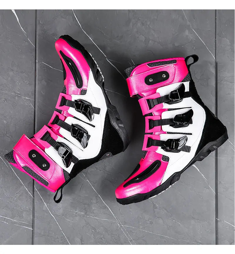 New Motorcycle Boots Men's Outdoor Sports Motocross Protective Boots Motos Slip Resistant Riding Shoes Motorcycle Accessories