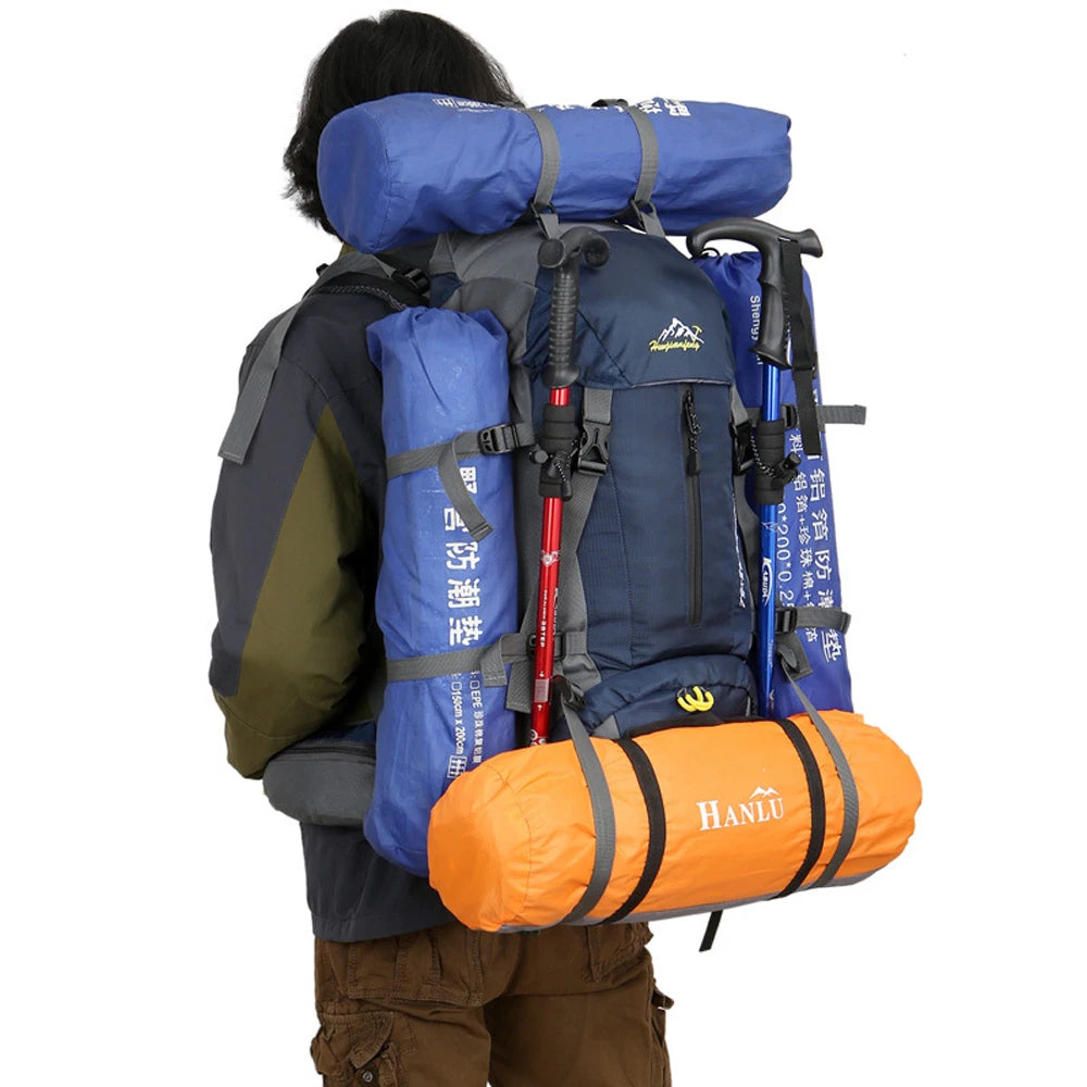 50L Hiking Backpack Men Women, Large Backpack Packs, Waterproof Camping Backpacks Bag, Camping Essentials for Trekking Travel