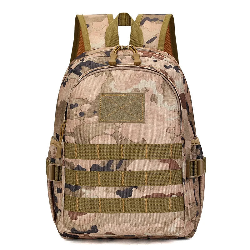 Children Tactical Backpack Small Student School Bag Kids Outdoor Hiking Travel Sports Backpack Summer Camp Camouflage Rucksack