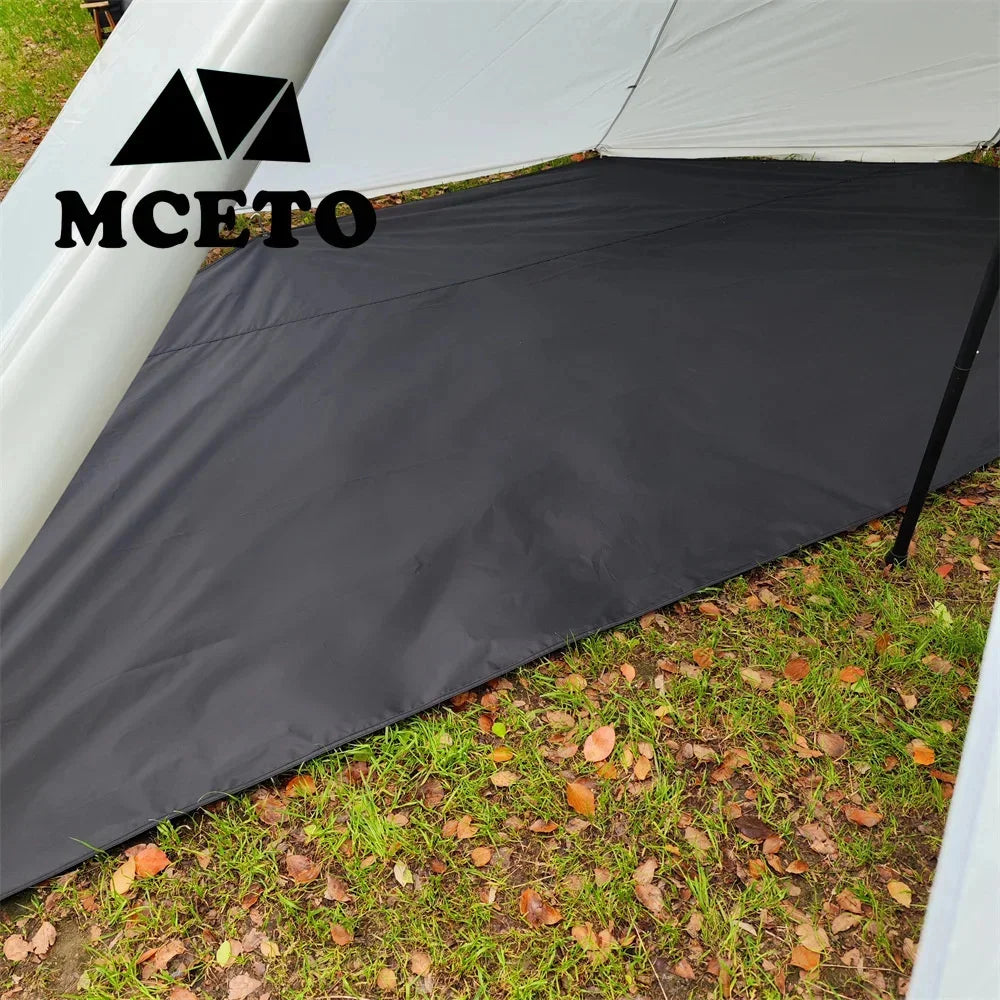 4.6 M Polygon Camping Mat Oversize Outdoor Picnic Mat Decagon Big Pyramid Tent Ground Sheet Simple Awnings Shelter Beach Blanket