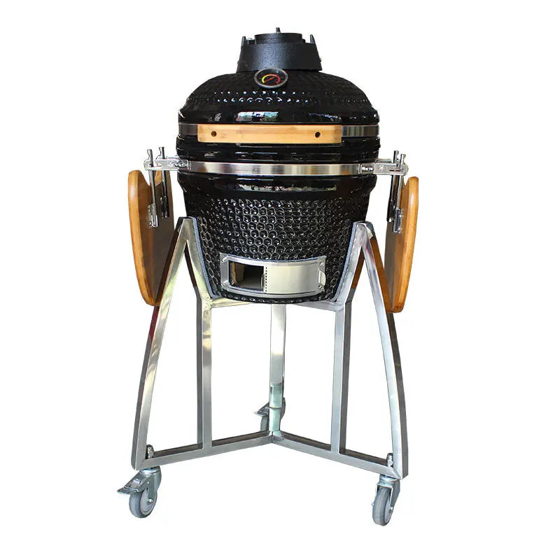 Easy Clean Ceramic Coating BBQ Grill - Non Stick, Heat Retention, User-Friendly Design & Foldable for Outdoor Picnic Cooking