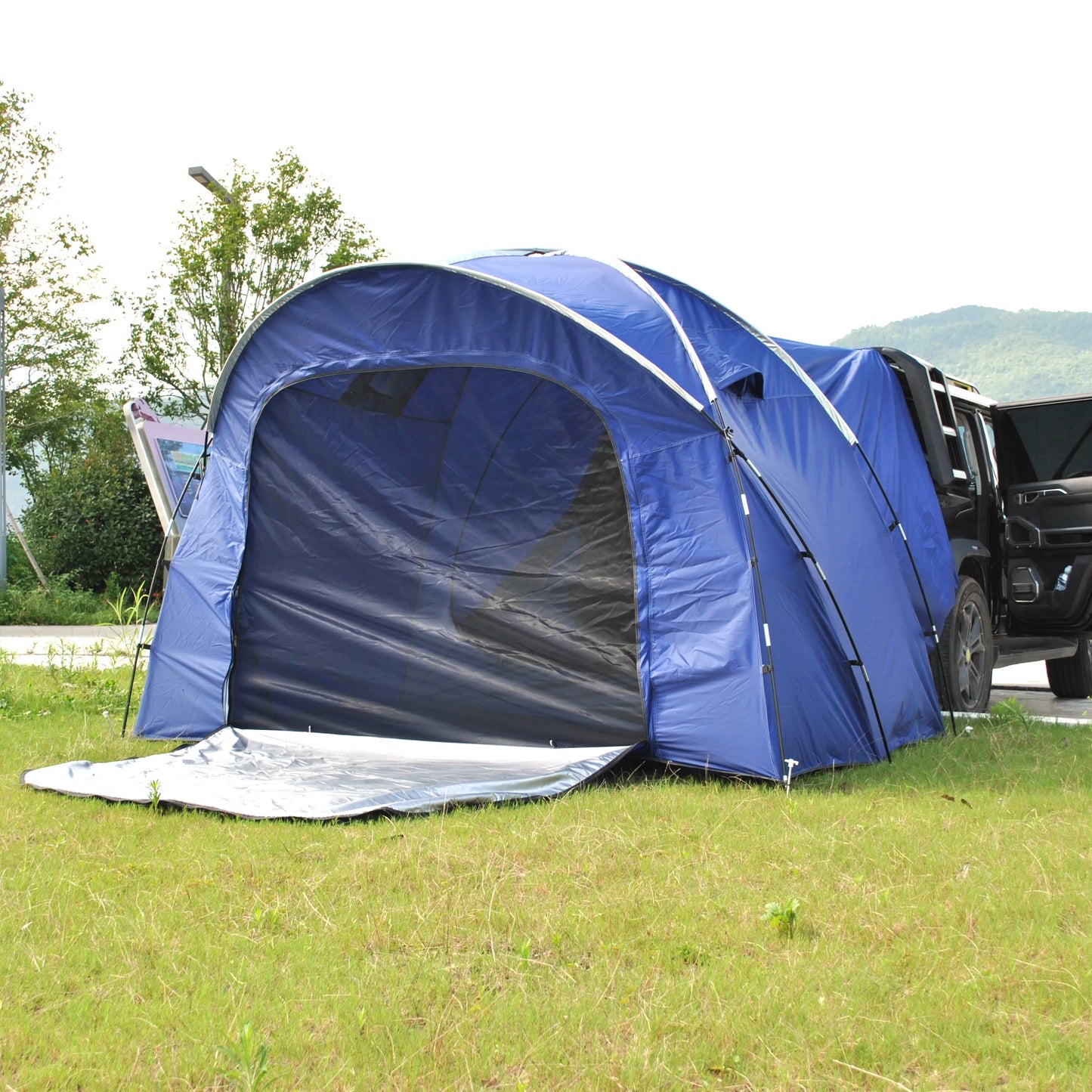 6 Person SUV Tent for Camping Double Layer PU3000mm Waterproof UPF 50+ UV Protection Electric Vehicle Car Tent Multi-use