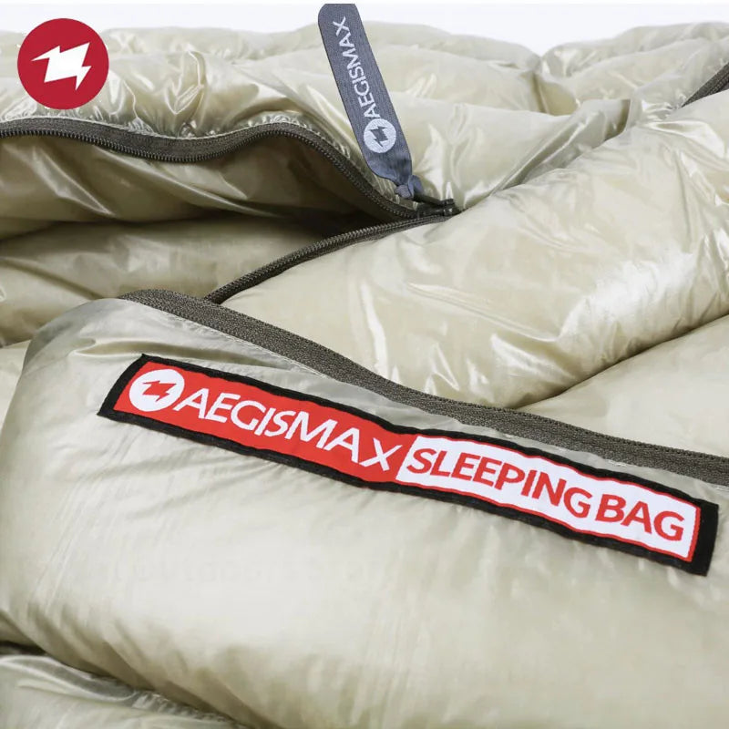AEGISMAX AIR-E Camping Down Sleeping Bag Adult Ultralight Waterproof Hiking Tourist Warm 800FP Outdoor Envelope Sleeping Bags