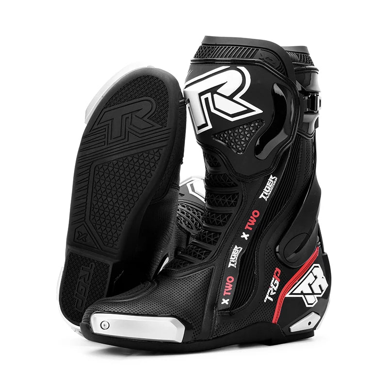 TR Tiger Brand Motorcycle riding boots Motorcycle shoes cycling shoes Imitation road rally off-road Fall resistant racing shoes